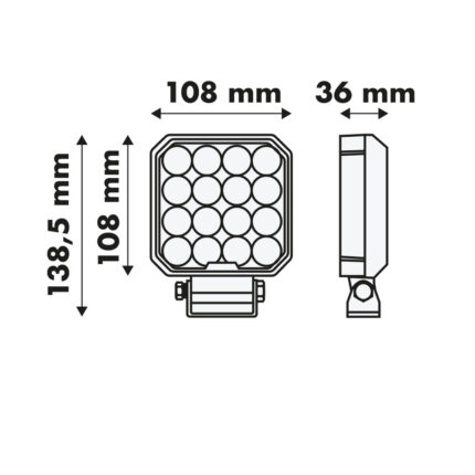 Lampa robocza 6400lm LY7107 - obrazek 2