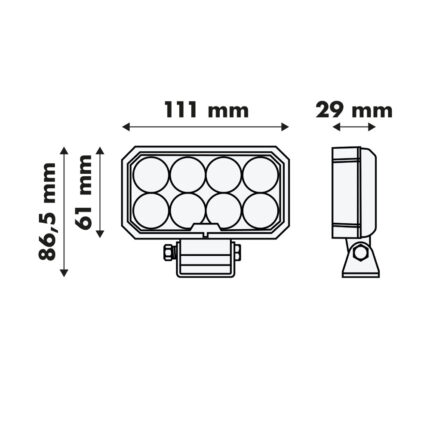 Lampa robocza 3200lm LY7302 - obrazek 3