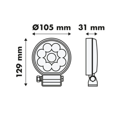 Lampa robocza 3600lm LY7206 - obrazek 2