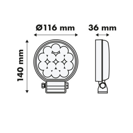 Lampa robocza 5300lm LY7207 - obrazek 3