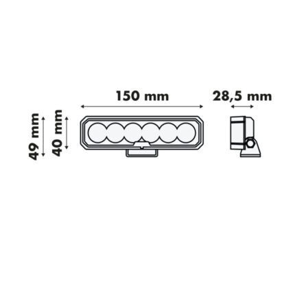 Lampa robocza 2400lm LY7301 - obrazek 2